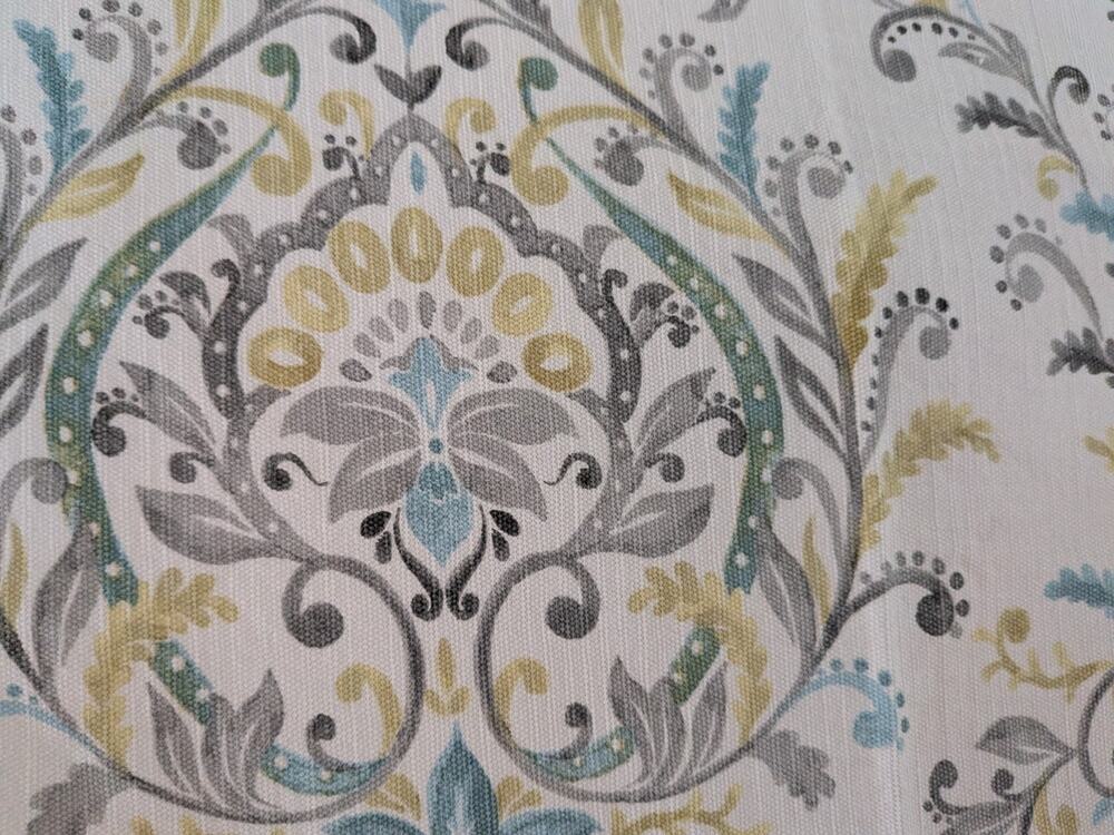 Cotton Shower Curtain Medallion floral multi- color